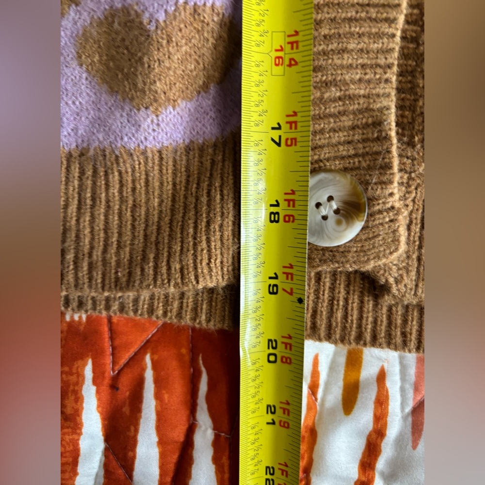 Debut Colorful Patchwork Cardigan Sweater - Picture 3 of 6